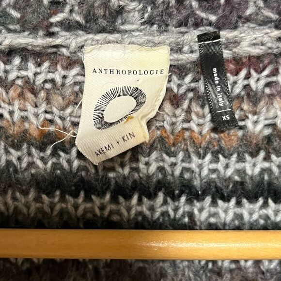 Anthropologie Akemi + Kin Wasilla Alpaca Blend Chunky Knit Cardigan Sz XS - Picture 7 of 9